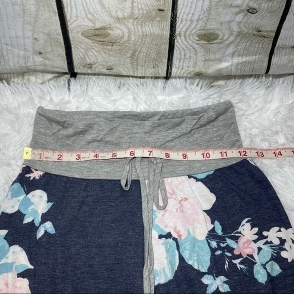 EGS BY ELOGES Navy Floral Wide Leg Pant Small - Picture 5 of 12